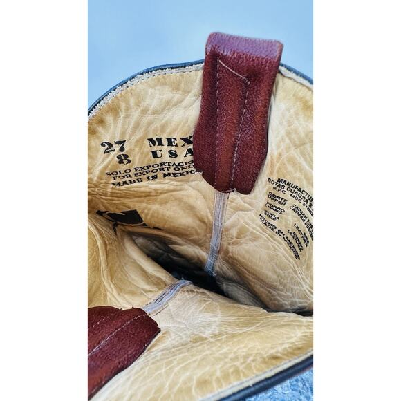 CUADRA Exotic Western Caiman Mens Size US 8 Leather Boots Cowboy Western main image 9